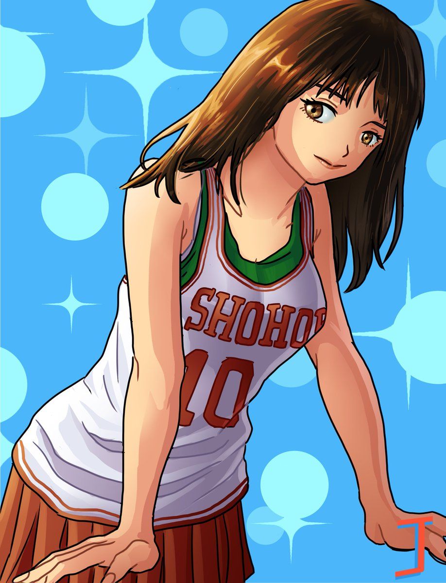 918x1200 Haruko Akagi #anime #SLAMDUNK #fanart