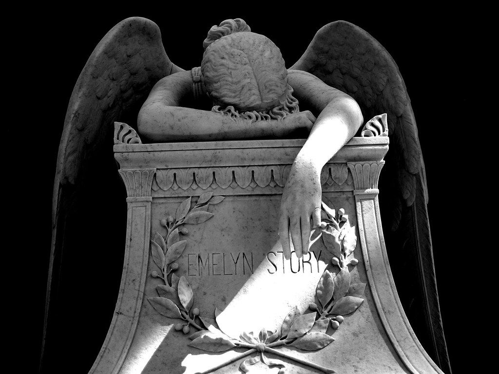 1024x768 Angel of Grief. The Angel of Grief at the Protestant Cemete