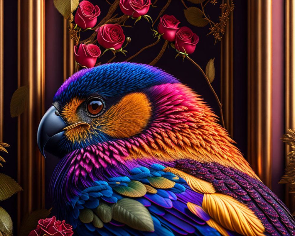 1000x800 image of Exotic Bird, Purple. Deep Dream Generator