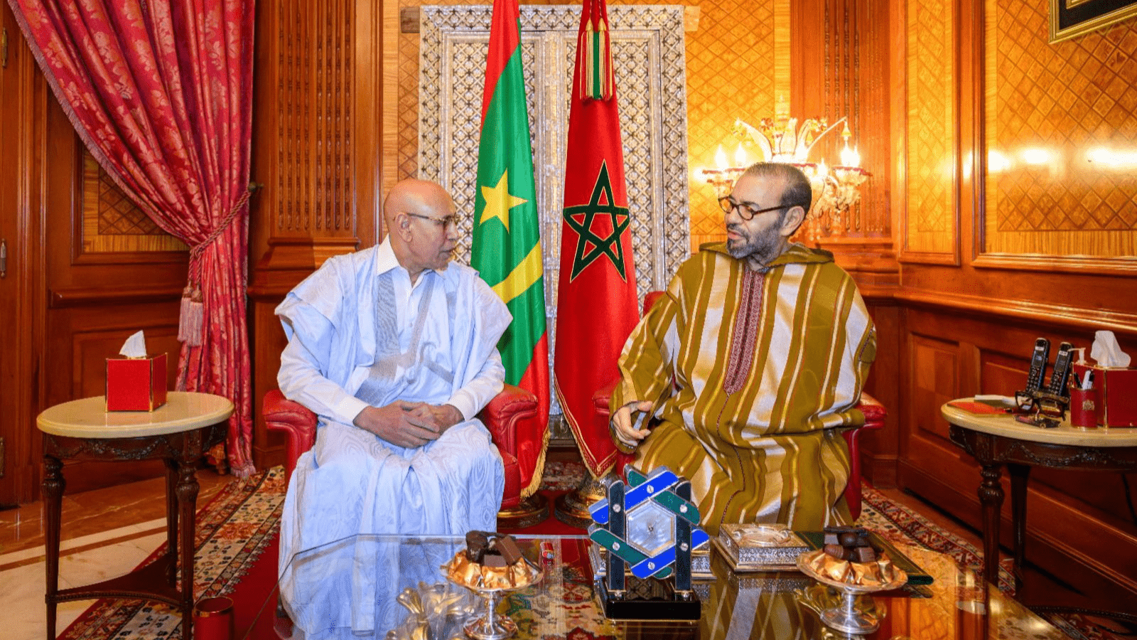 1600x900 His Majesty King Mohammed VI Receives Mauritanian President in Casablanca