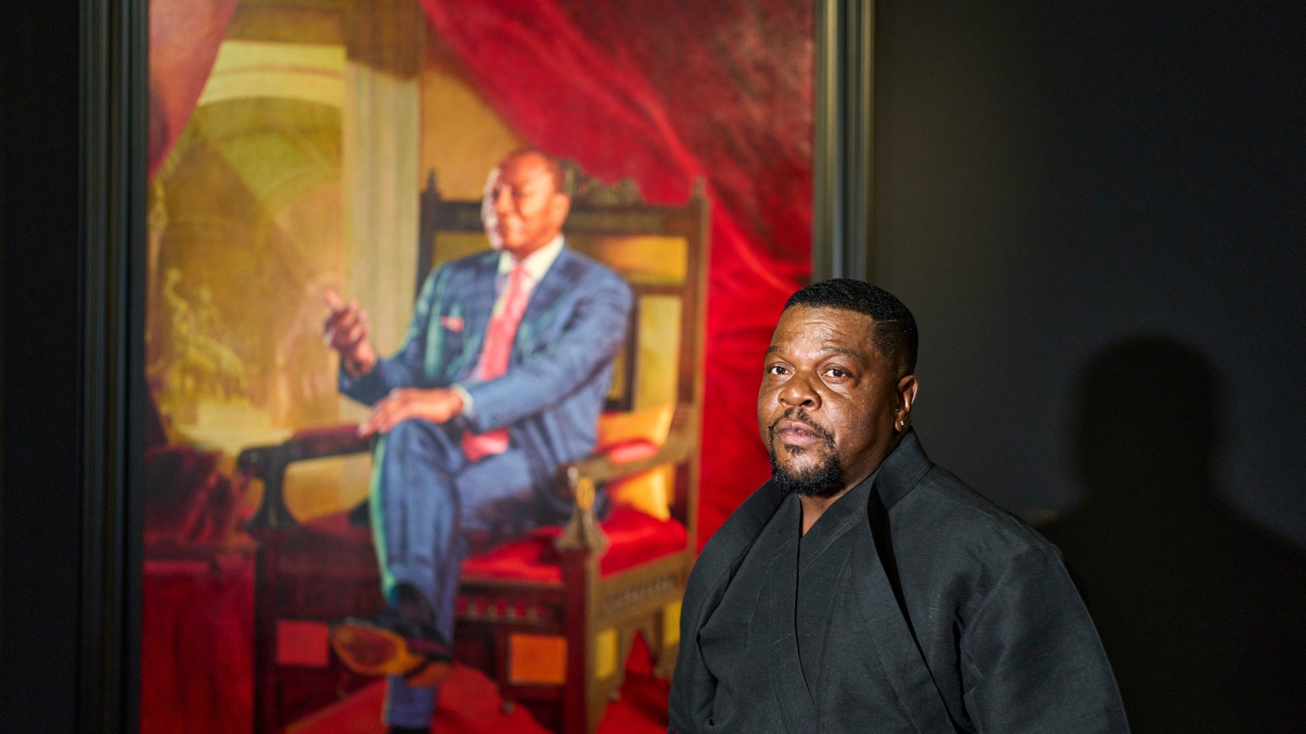 2560x1440 Artist Kehinde Wiley puts power in a new frame with paintings of African leaders