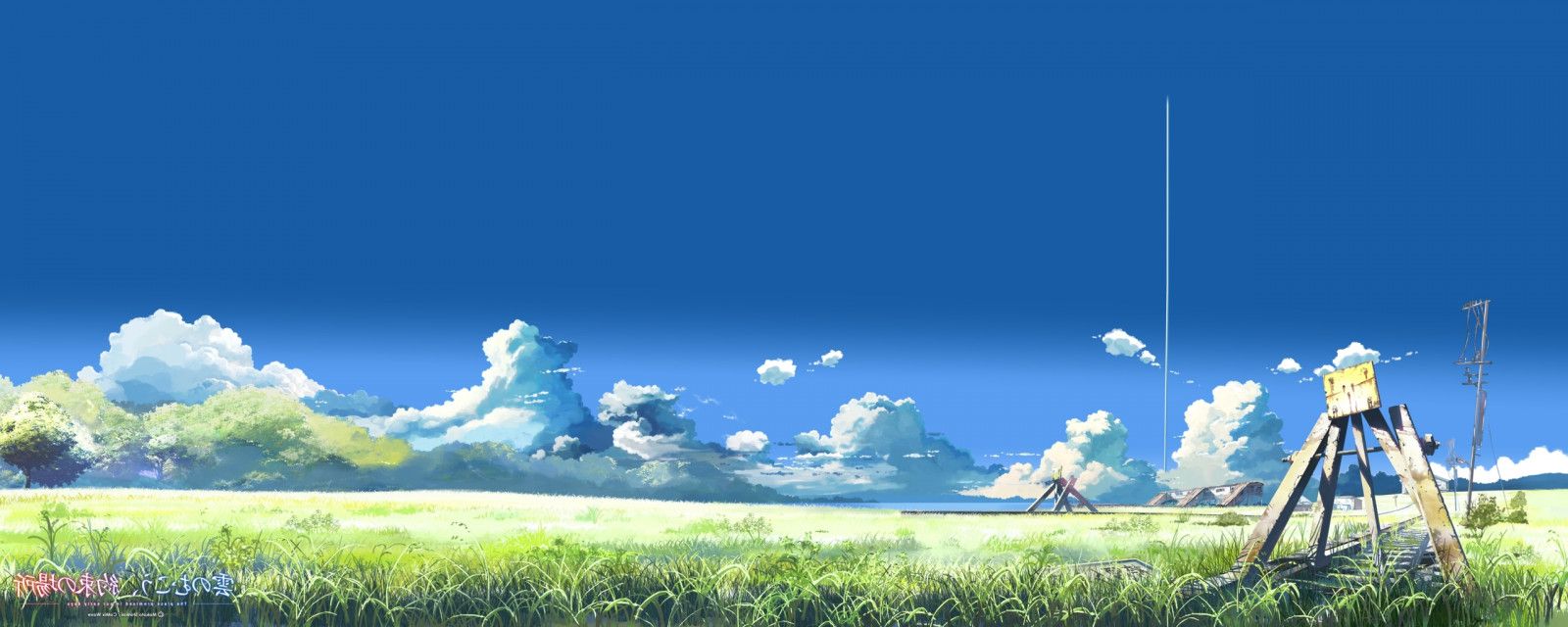 1600x640 Nature Anime Summer Wallpaper