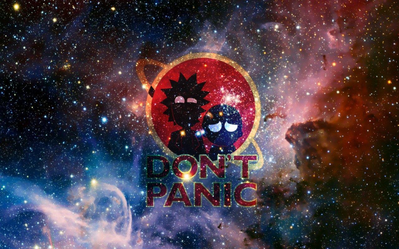 1280x800 Rick and Morty, The Hitchhikers Guide to the Galaxy, Space Wallpaper HD / Desktop and Mobile Background