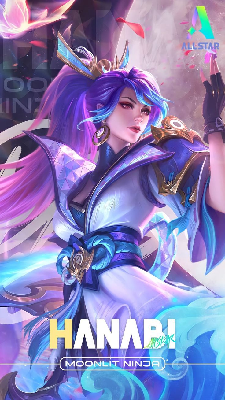 736x1308 Hanabi Moonlight Ninja Mobile Legend Wallpaper