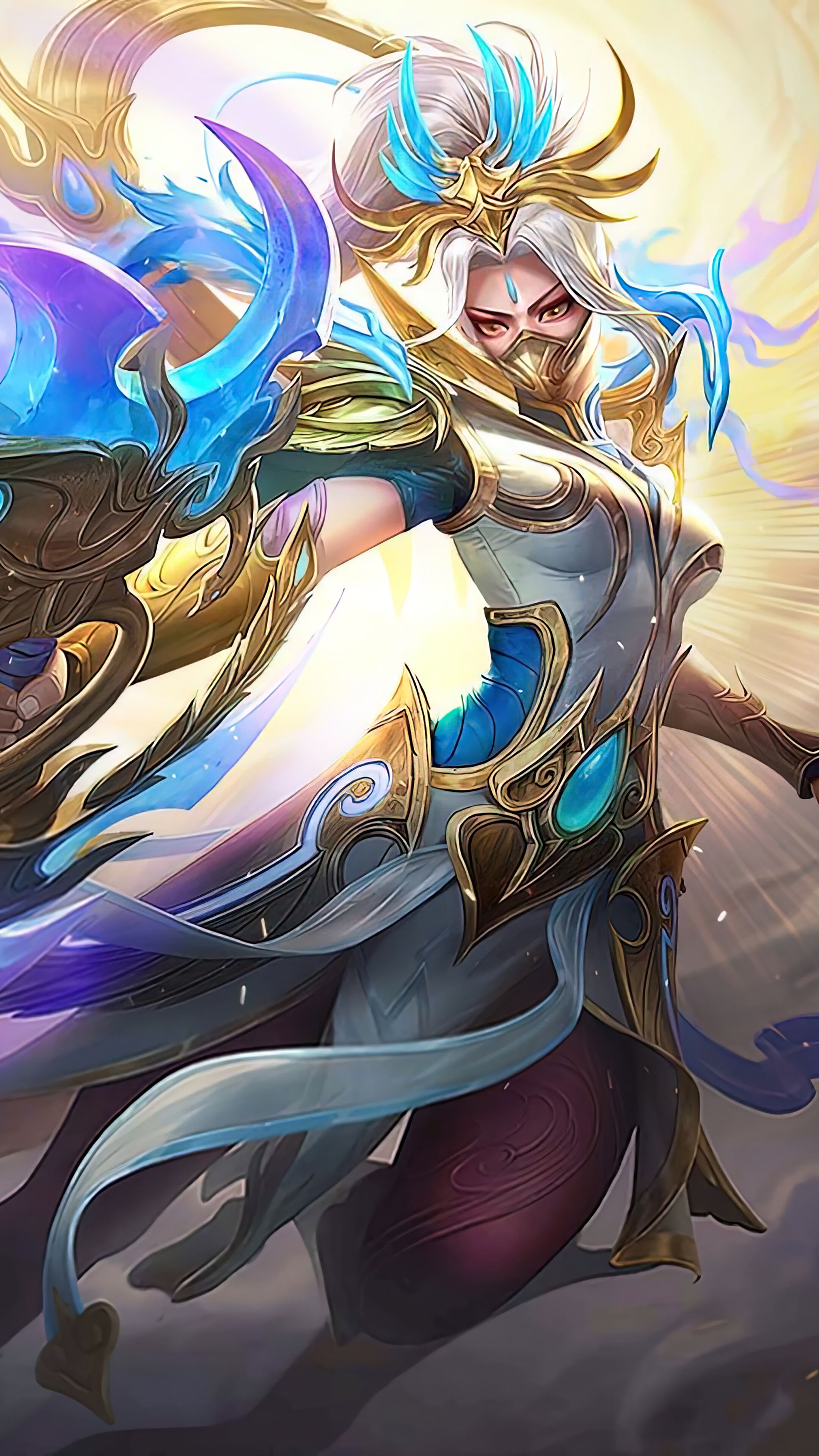 2160x3840 Hanabi Riverland Phoenix MLBB Skin Wallpaper iPhone Phone 4K e