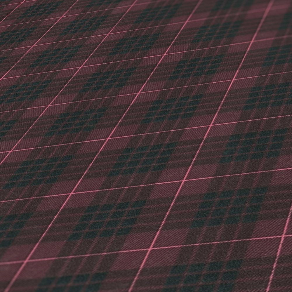 1000x1000 Non Woven Wallpaper Look Chequered Flannel Look. A.S