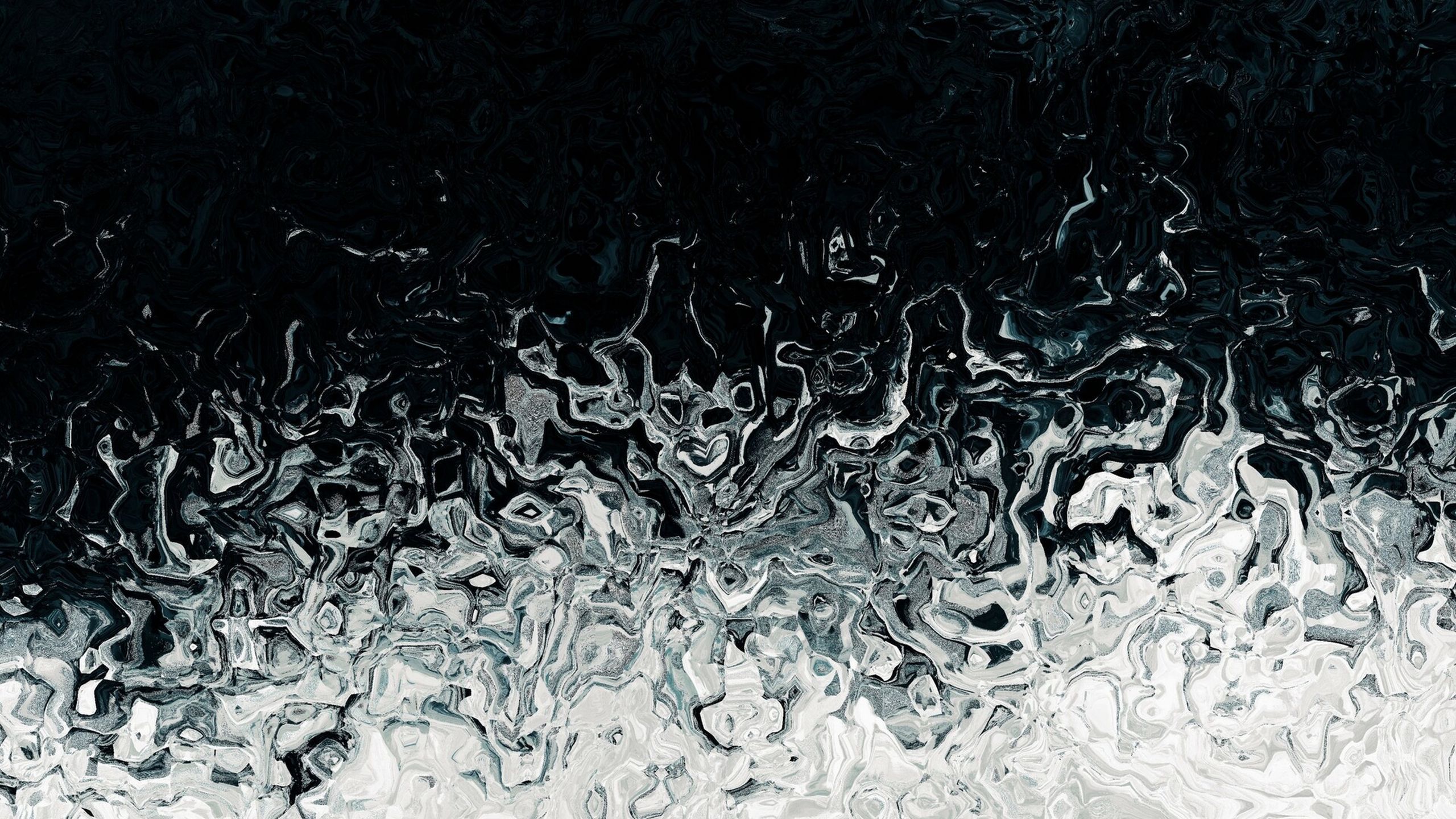 2560x1440 Download wallpaper 2560x1440 stains, liquid, abstraction, black, white widescreen 16:9 HD background