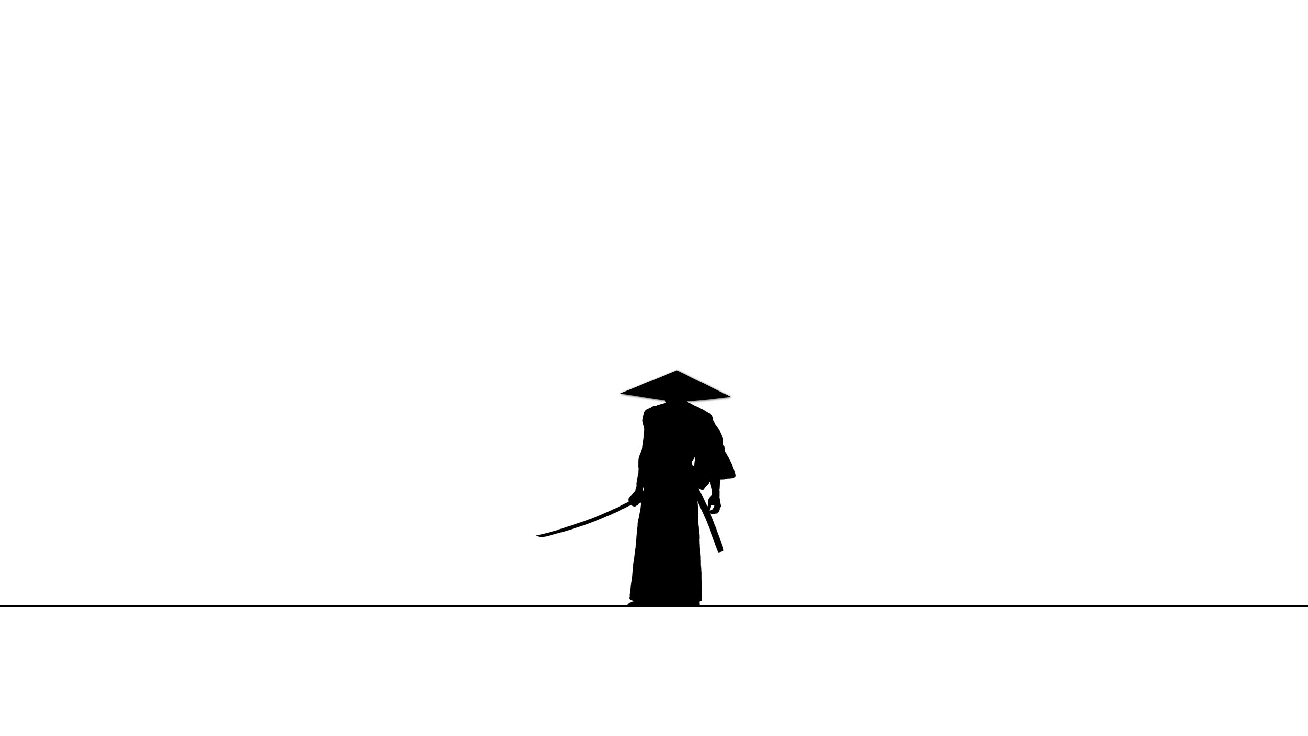 2560x1440 Samurai Silhouette WQHD 1440P Wallpaper