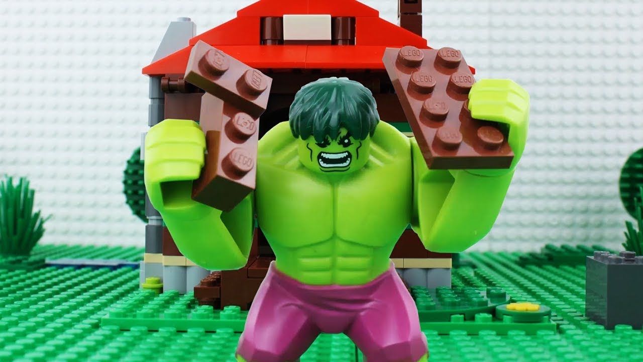 1280x720 LEGO Hulk Brick Building STOP MOTION. Hulk LEGO House Building. LEGO Hulk. By LEGO Worlds