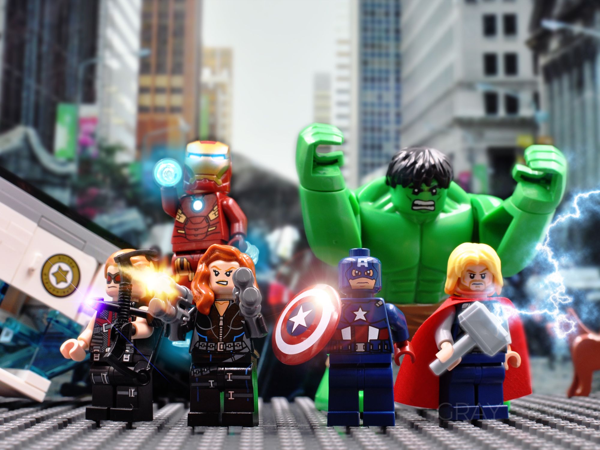 2000x1500 Marvel Superheroes in Lego: 2012