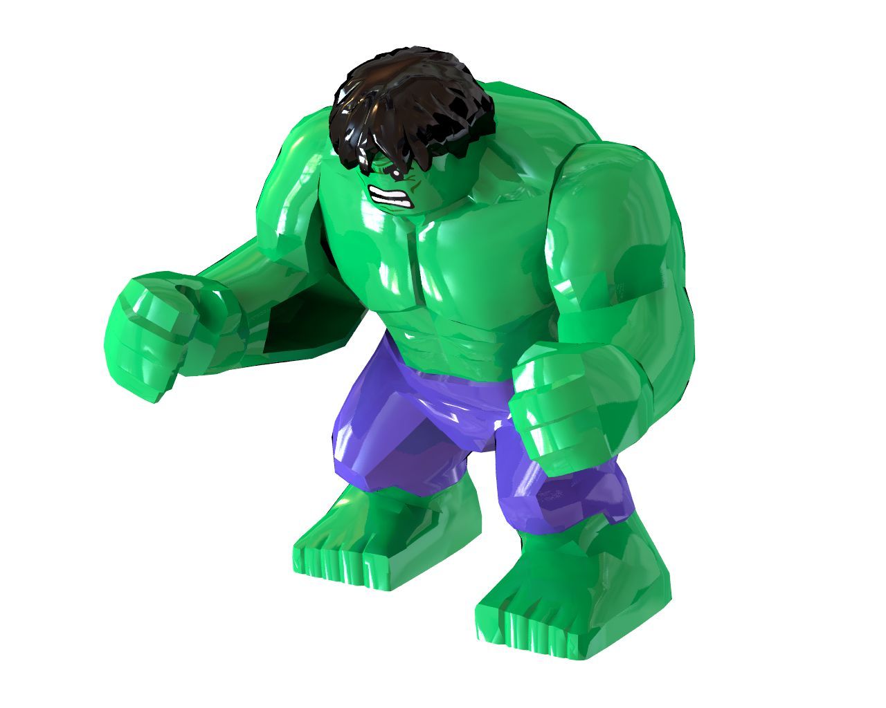 1280x1024 Lego Incredible Hulk 3D Model $15 - .obj .dxf .blend .3Ds