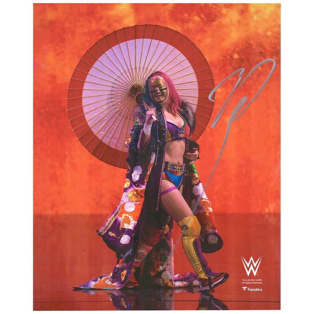 1018x1018 Asuka Autographed 8 x 10 Entrance Holding Umbrella Photograph
