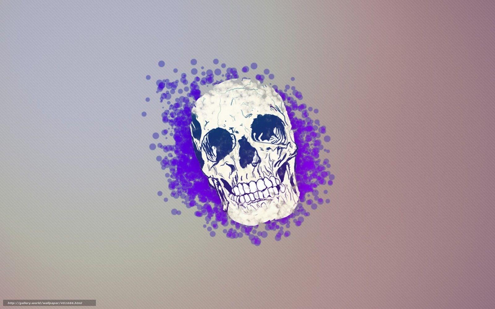 1600x1000 Download wallpaper skull, spray, soft, color free desktop
