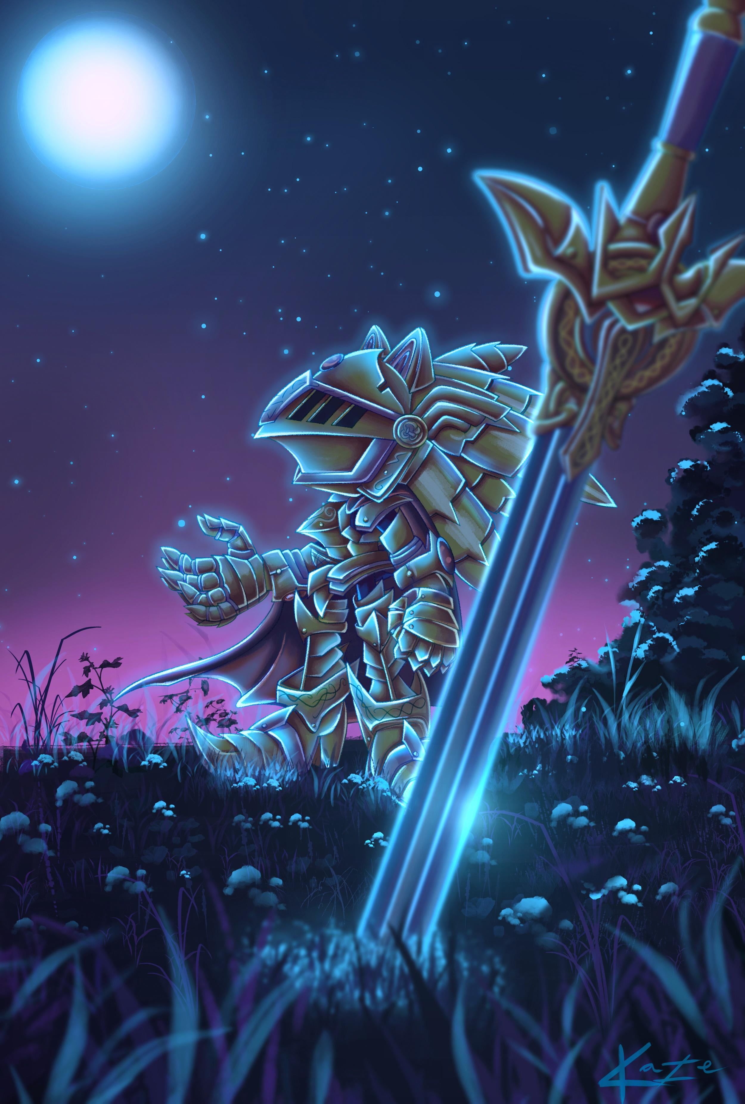 2500x3703 Excalibur Sonic and Caliburn (Artist: kazeki_art)