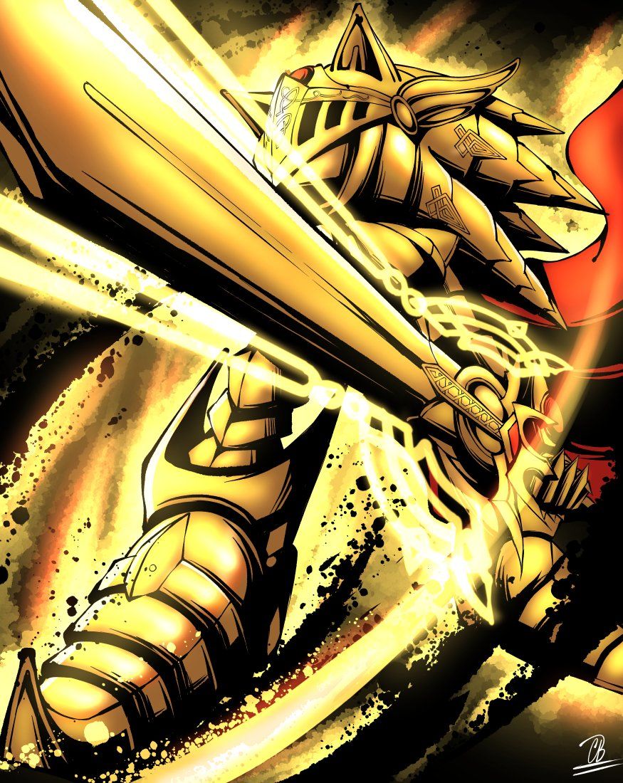 875x1100 OnTheDownLoTho My most recent Sonic artwork of Excalibur Sonic
