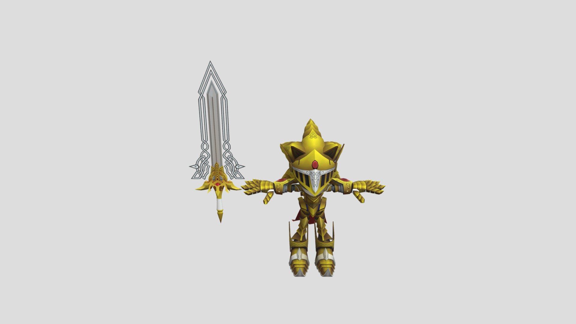 1920x1080 Sonic Excalibur + Excalibur Free 3D model by Cyrone™ [6246a8e]