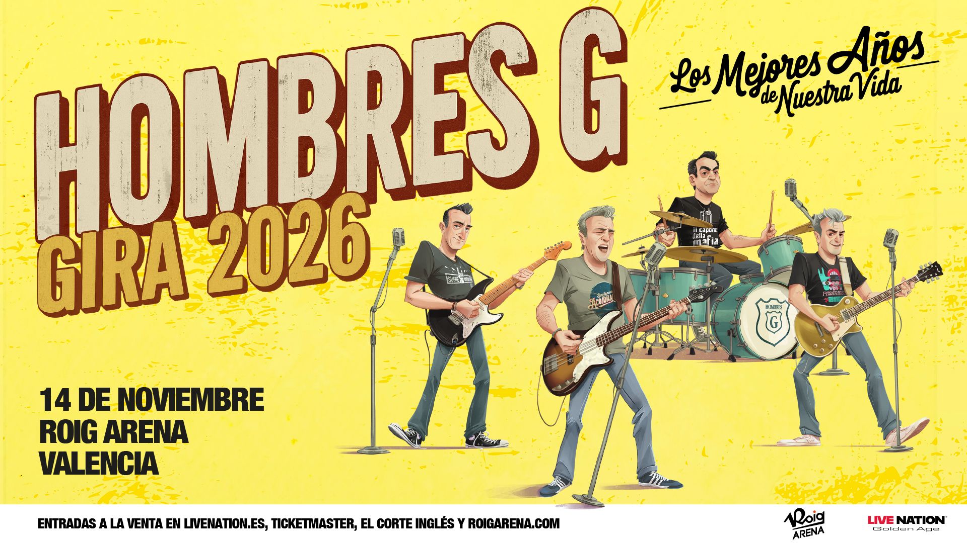 1920x1080 Hombres G Will Bring Their “Los Mejores Años de Nuestra Vida” Tour To Roig Arena On November 14