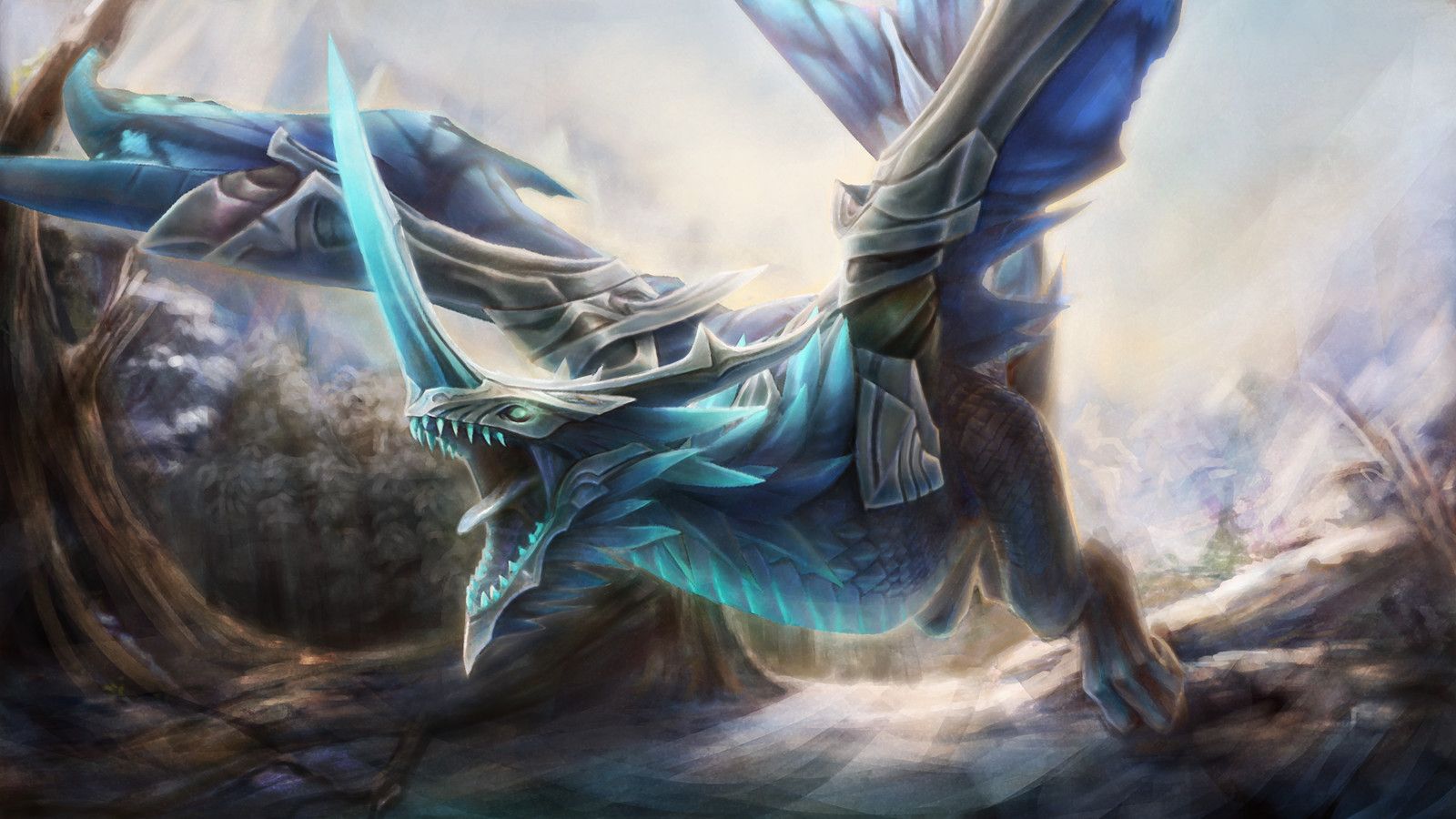 1600x900 DOTA 2 winter wyvern, Wyvern of the Pleiades