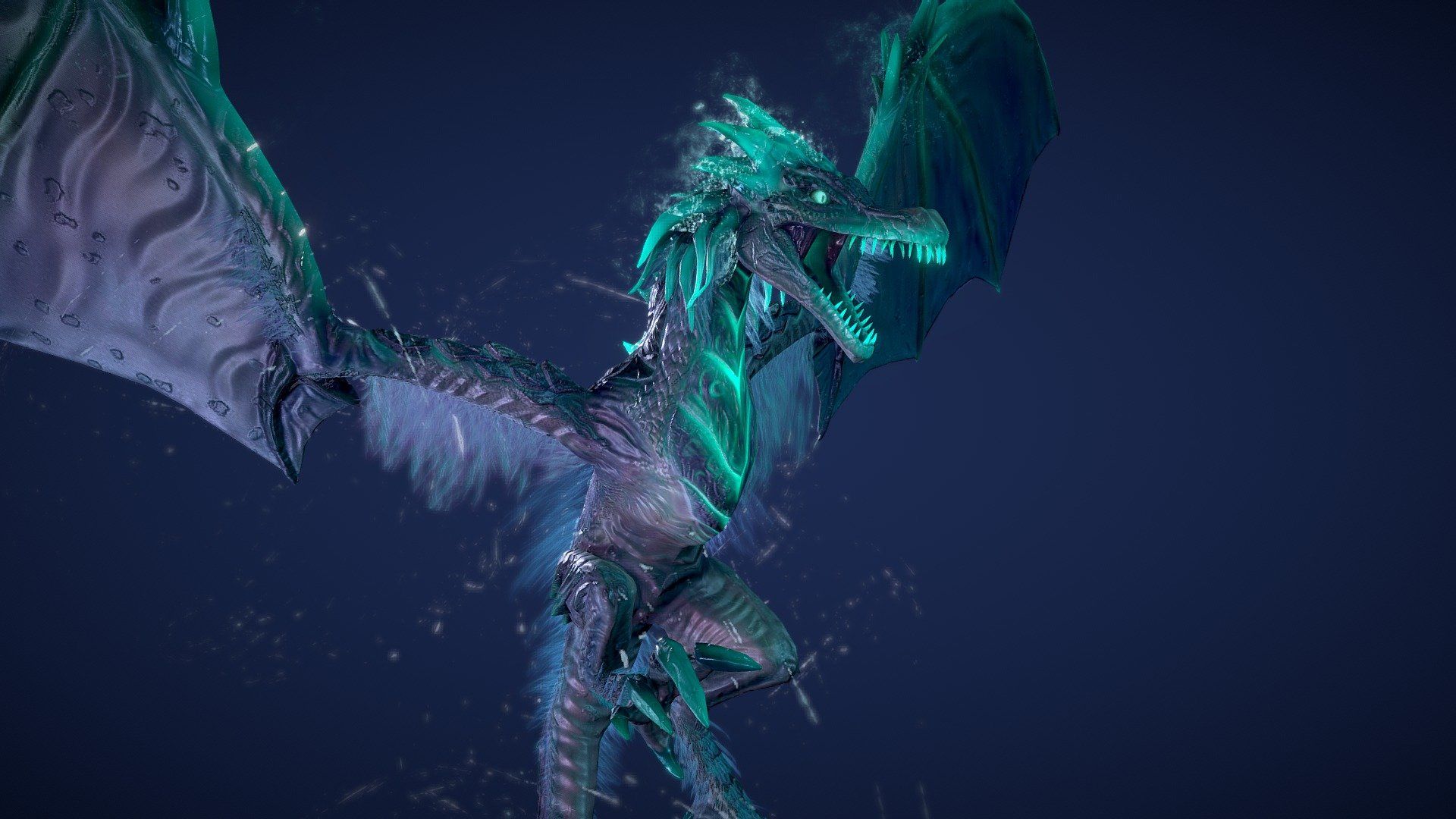 1920x1080 Winter Wyvern model by Oliv1e [27c2c7b]