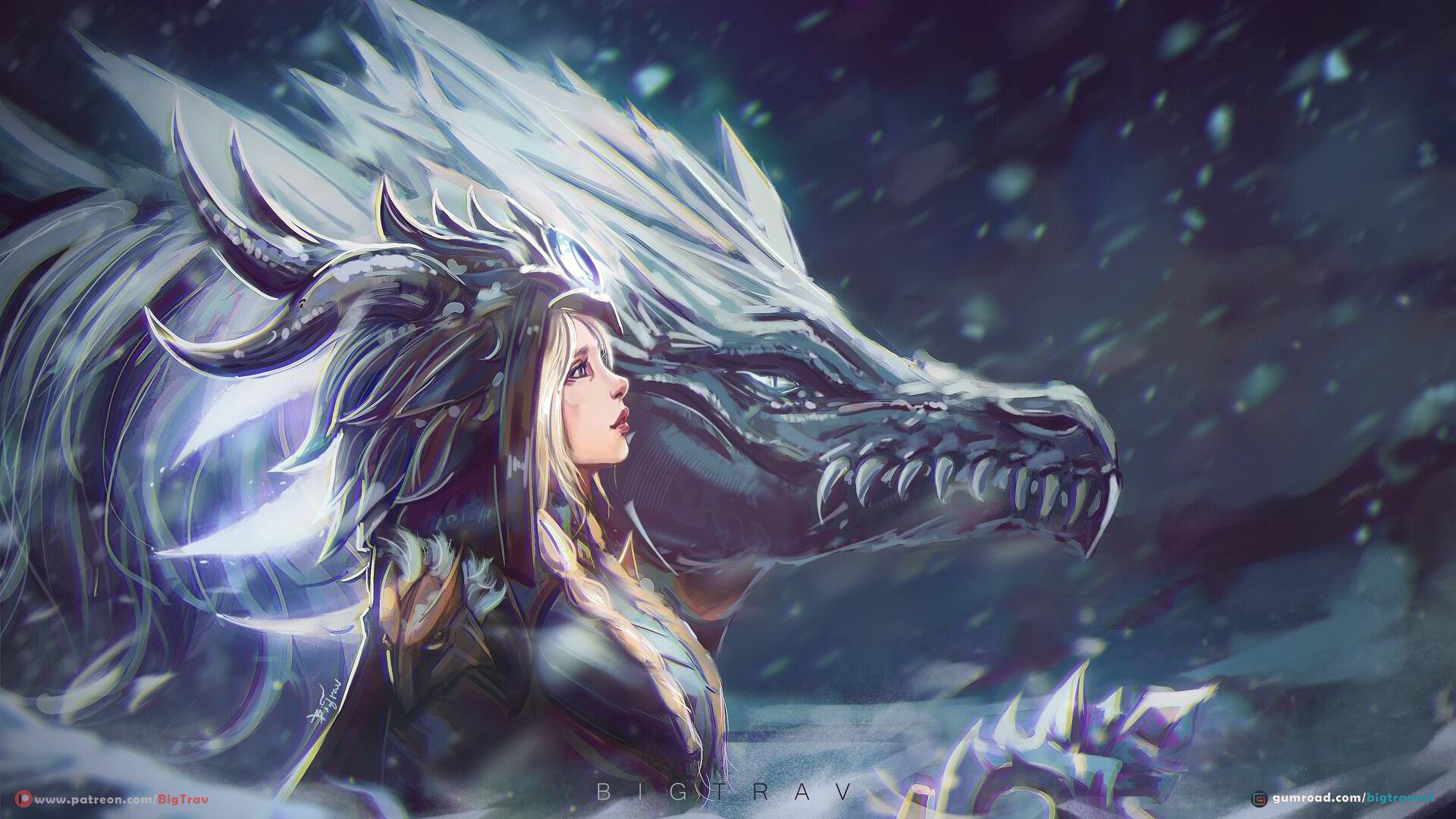 1920x1080 Crystal Maiden / Winter Wyvern
