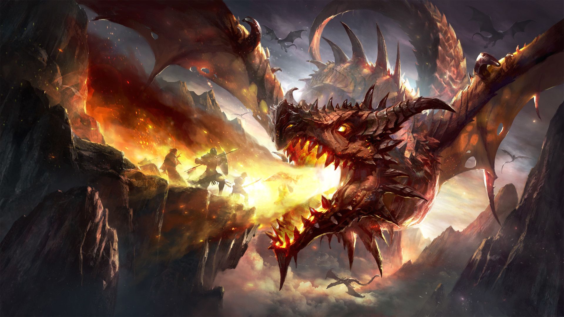 1920x1080 Wyvern's Frostbound Realm: Epic Fantasy HD Wallpaperx1688