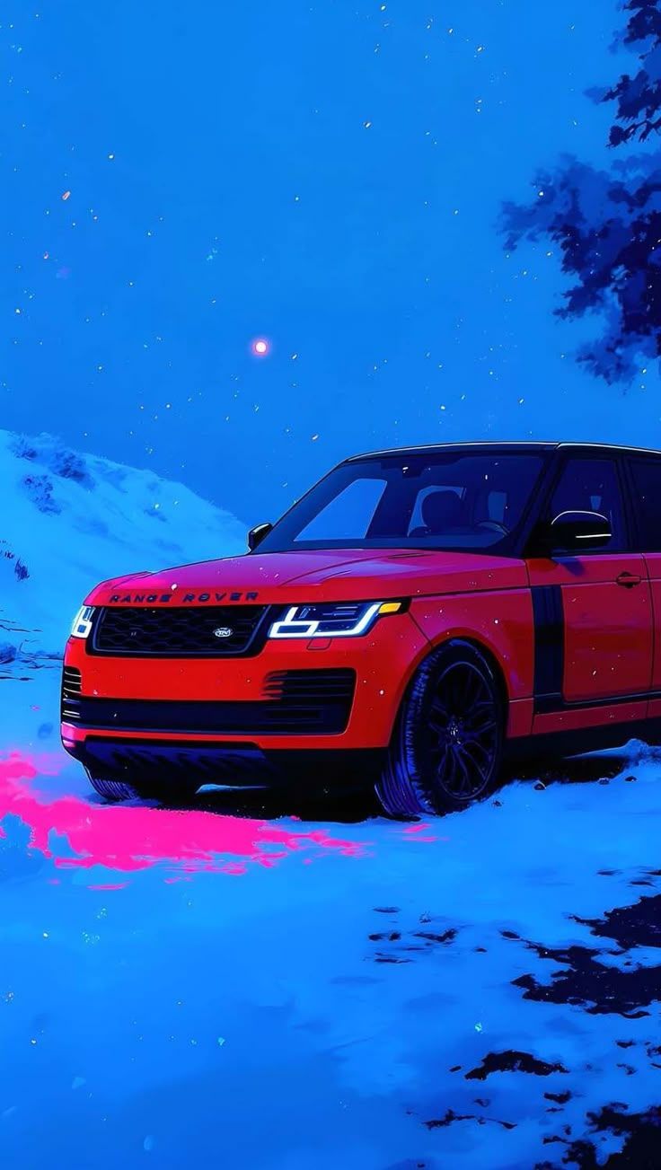 736x1303 Range Rover Red Wallpaper