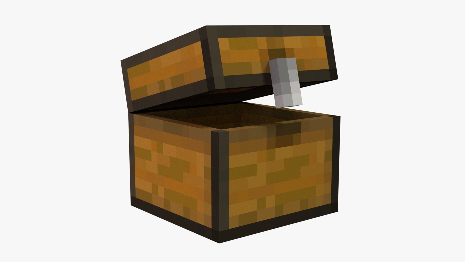 1920x1080 3D Minecraft Chest
