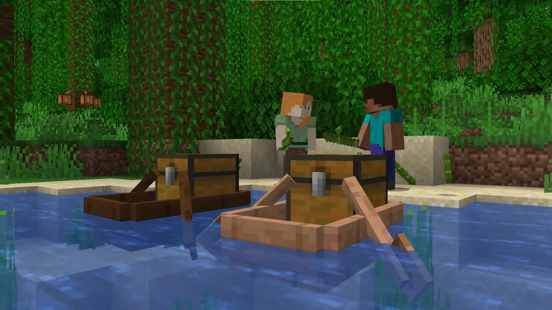 1920x1080 Download Minecraft PC Treasure Chest Wallpaper