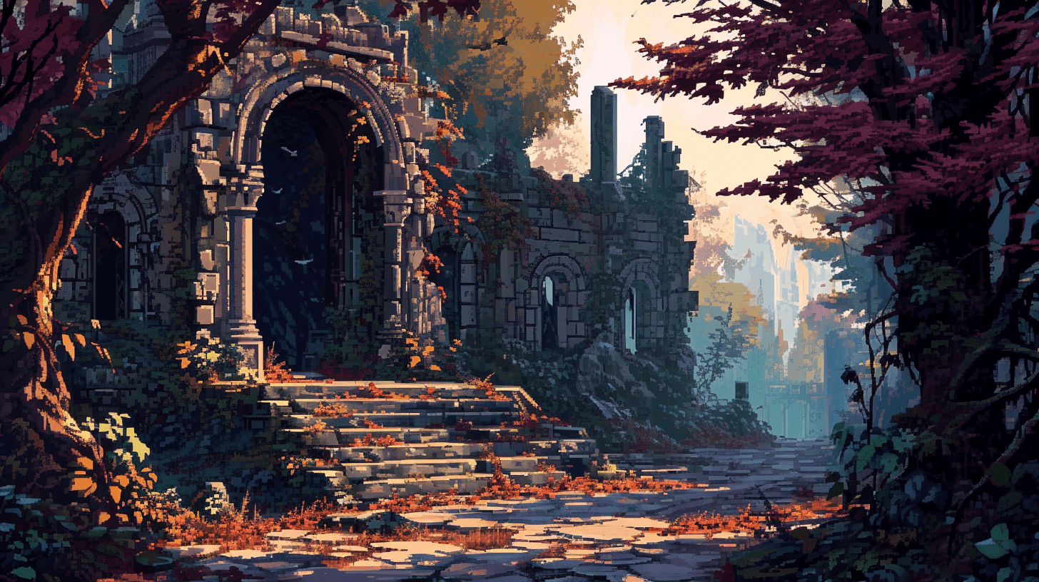 1456x816 Dark Fantasy Pixel Art