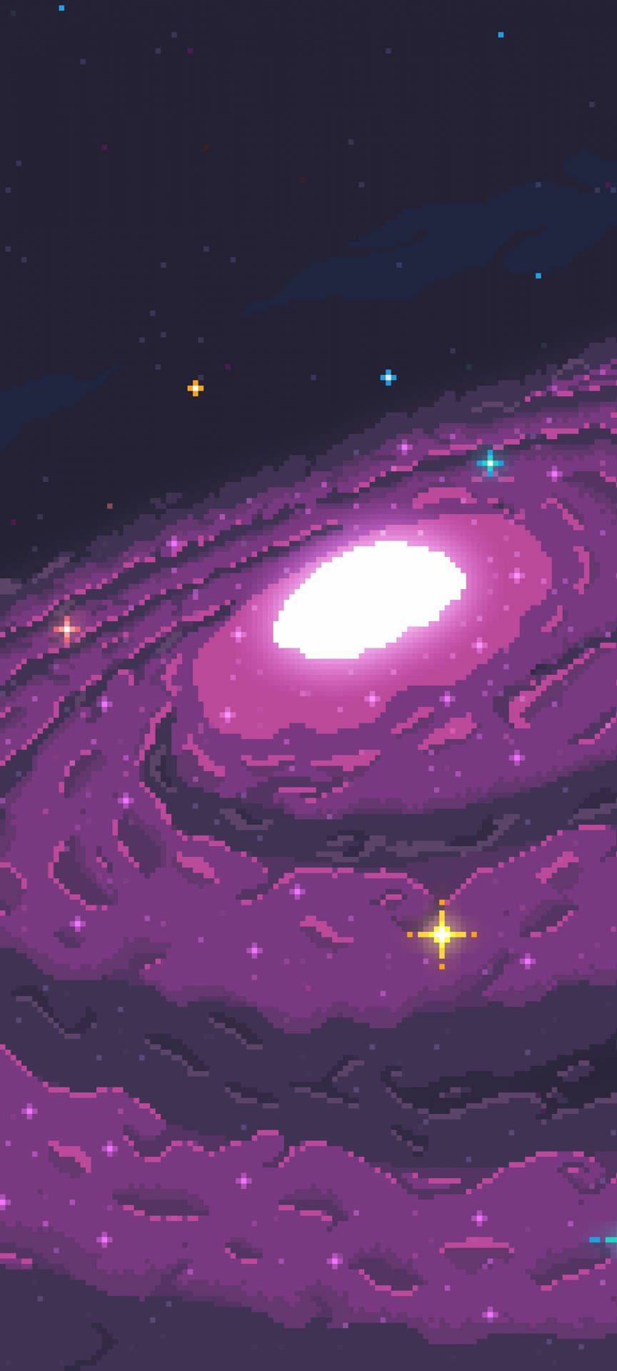 864x1920 Dark Pixel Art Wallpaper