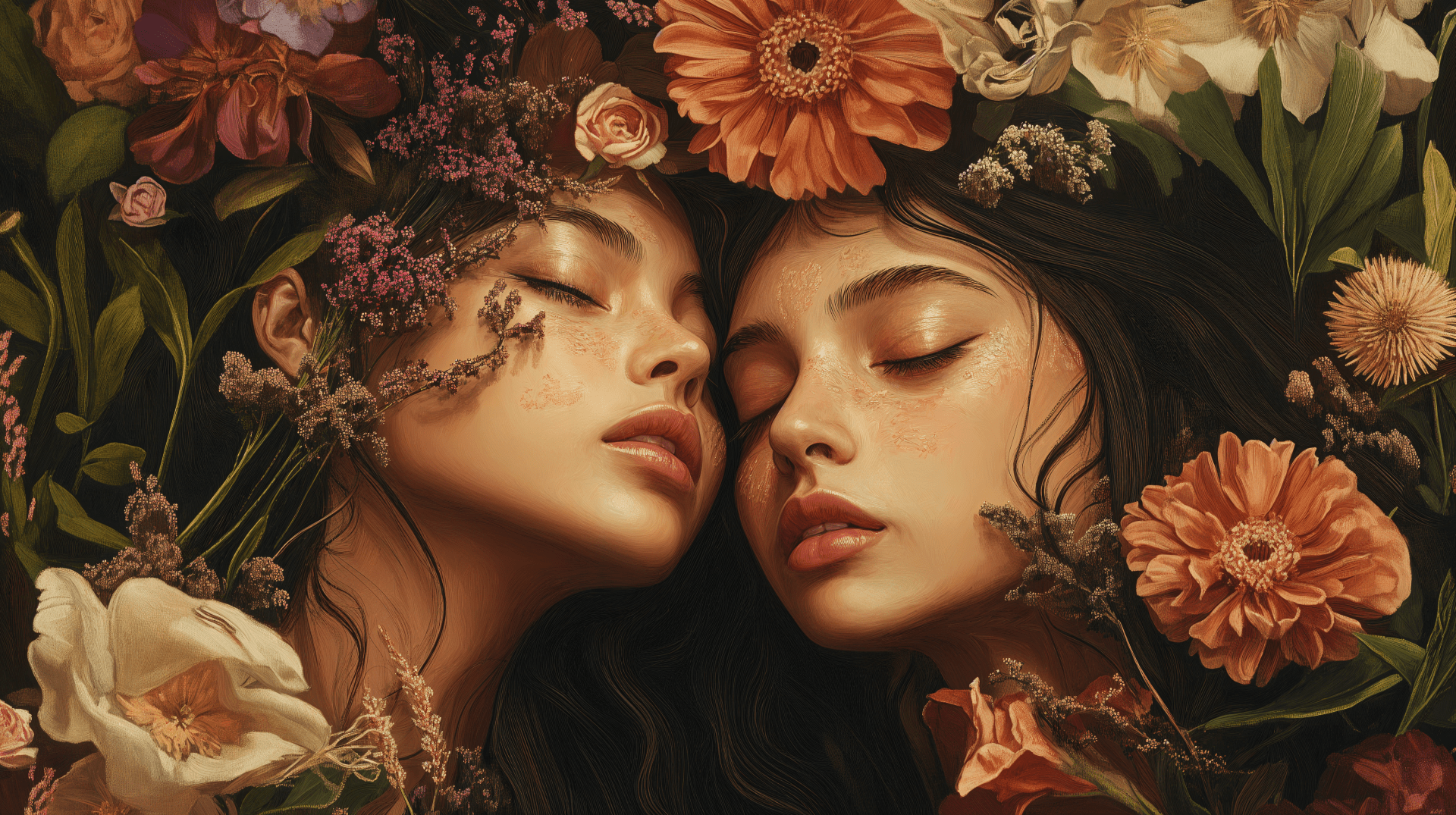 1920x1075 Sisterhood in Bloom: A Stunning 4K Ultra HD Wallpaper