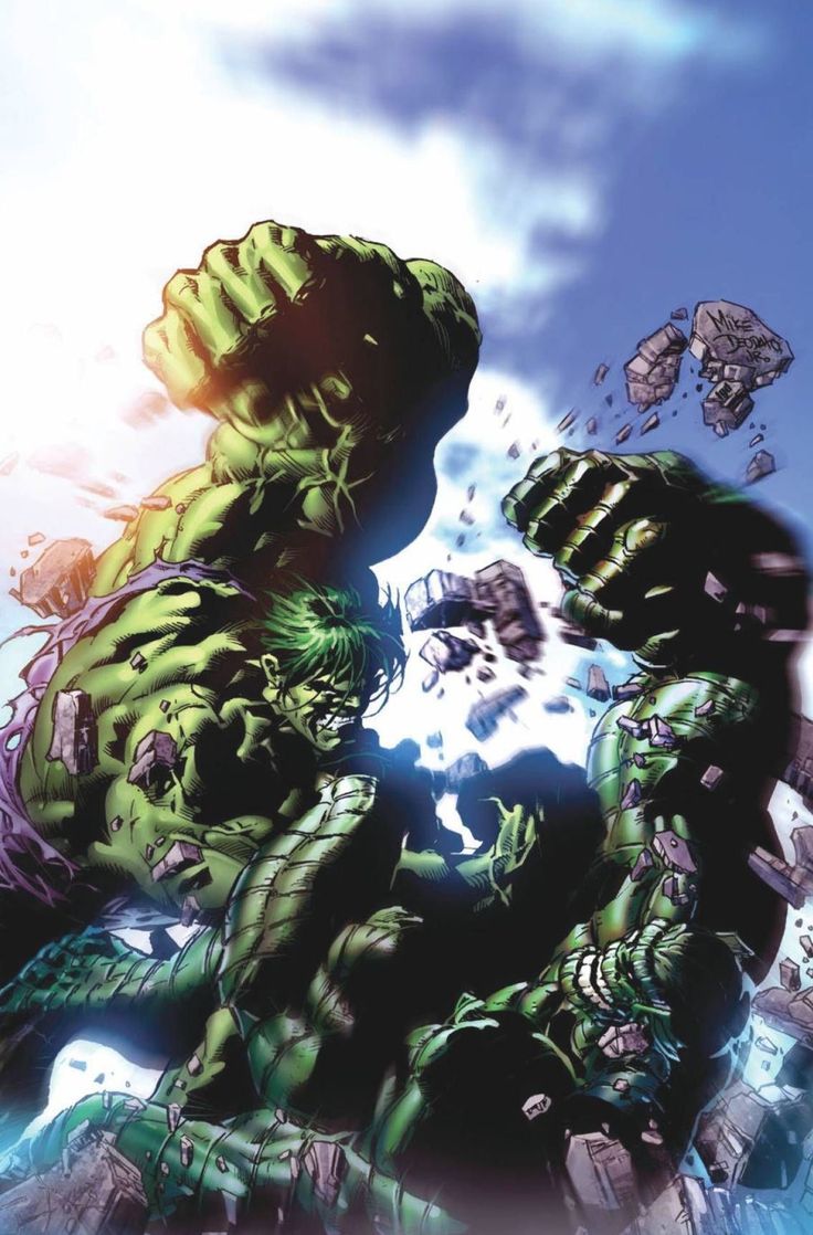 736x1118 Hulk vs Abomination by Mike Deodato Jr