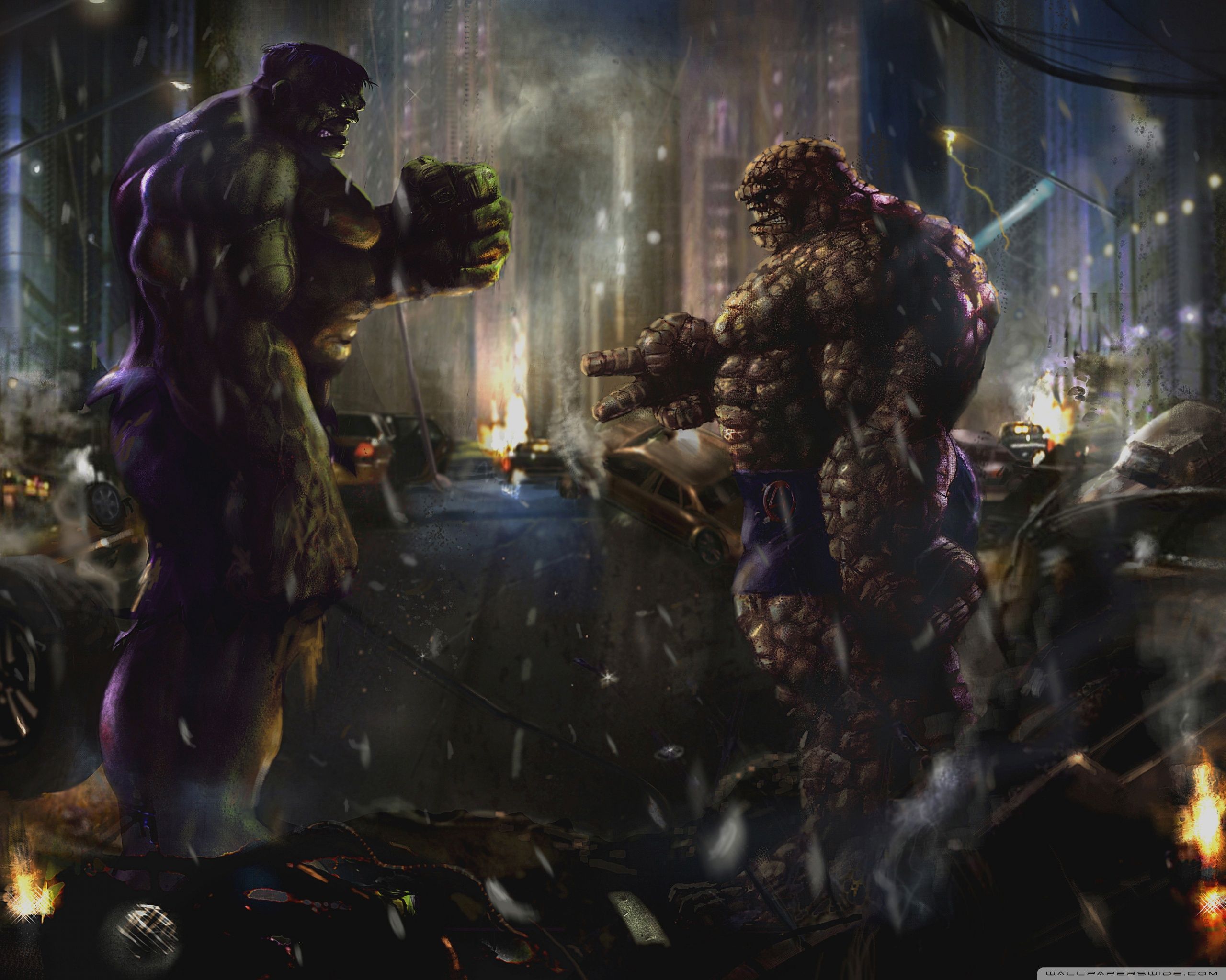 2560x2048 Hulk vs Thing 4K UHD Wallpaper for UltraHD Desktop and TV