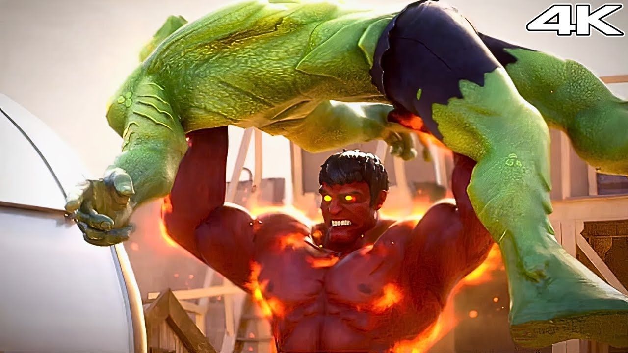 1280x720 Red Hulk vs Abomination