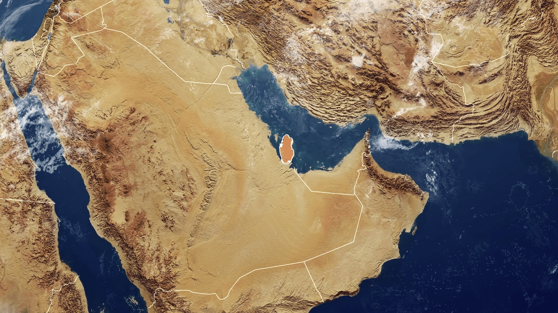 1920x1080 Qatar Rotating Map New Style