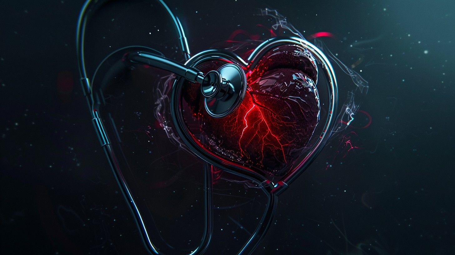 1456x816 Free Heart Health Symbol Image, Stethoscope, Healthcare