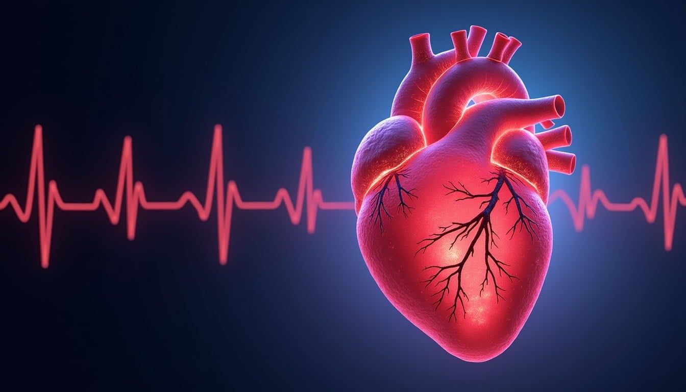 1344x768 Free Digital Heart Concept Image, Technology, Healthcare