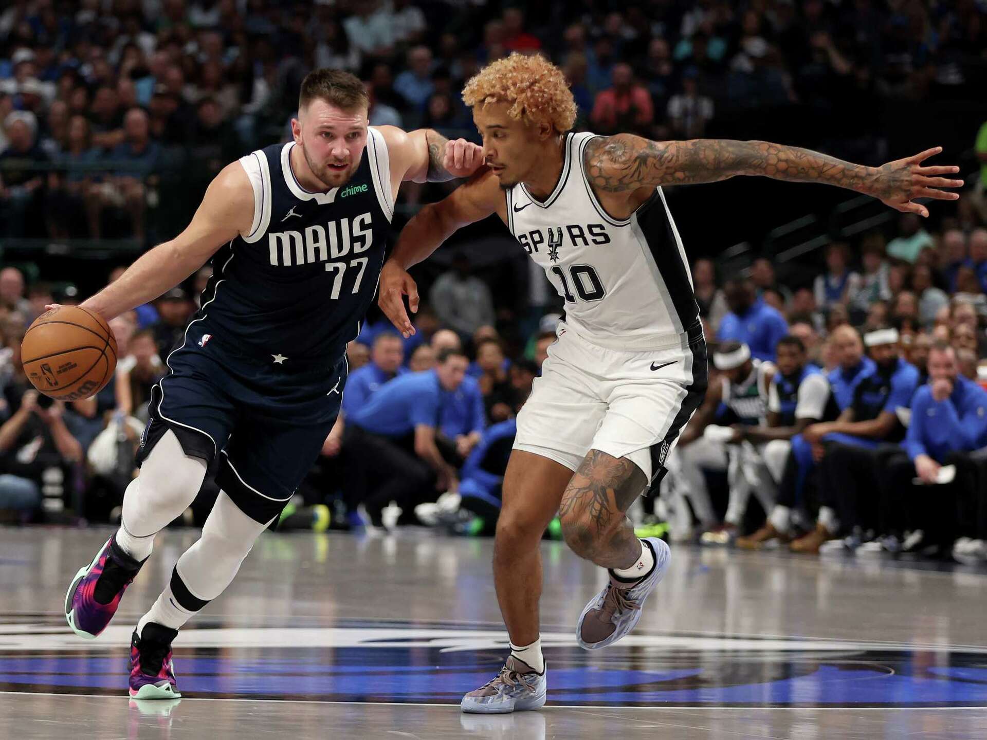 1920x1440 Playing confident and loose, Spurs' Sochan looks ready to make a leap
