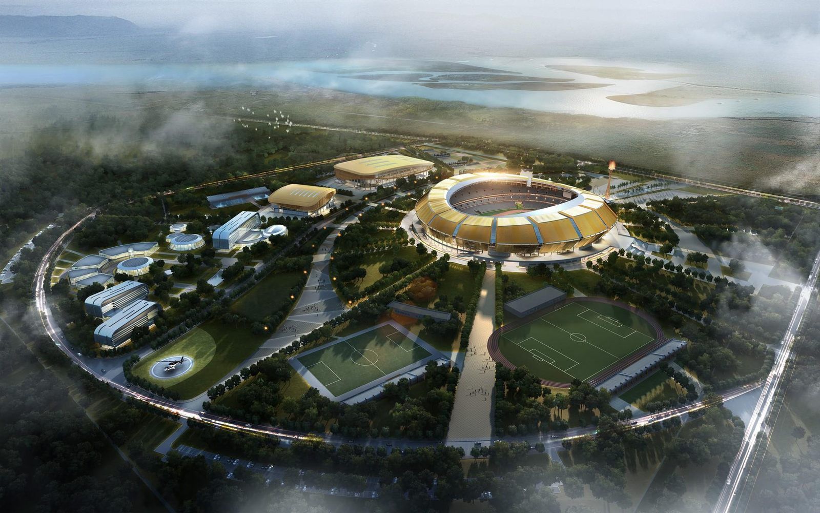 1600x1000 Design: Complexe Sportif de Kintélé