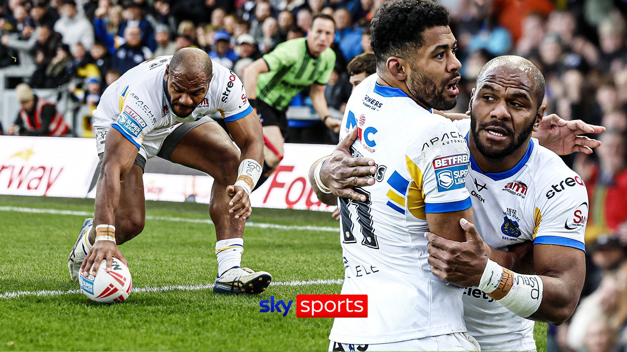 2048x1152 All of Maika Sivo's tries for Leeds Rhinos in their Super League clash with Warrington Wolves
