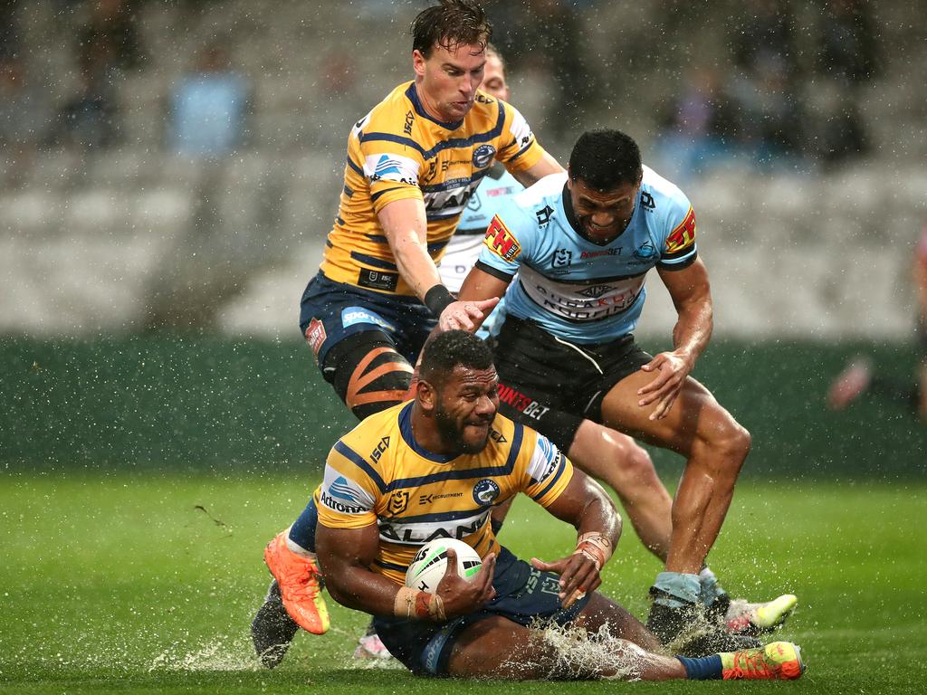 1024x768 NRL round 13: Maika Sivo's 'immortal fib' against the Cronulla Sharks. news.com.au