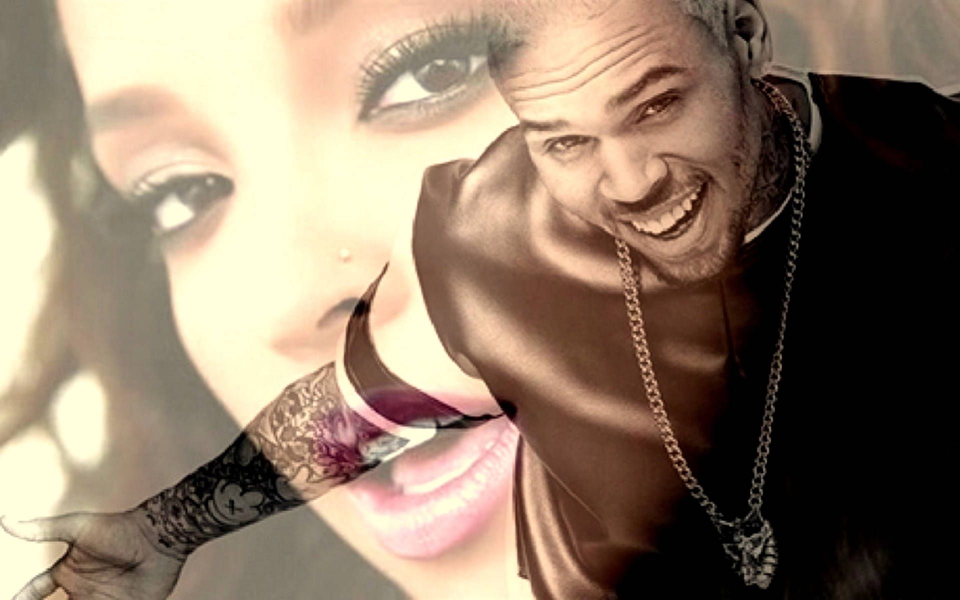 1920x1200 Download Chris Brown And Karrueche Tran Wallpaper