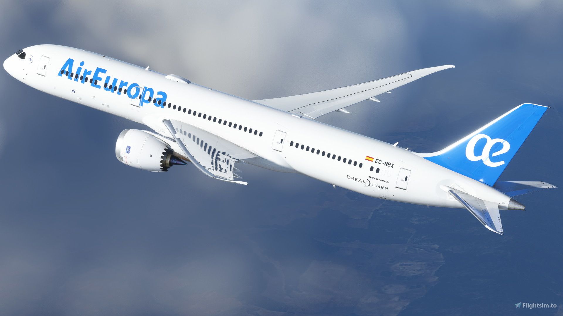 1920x1080 Air Europa. EC NBX. HorizonSim 787 9K & 4K Liveries For MSFS