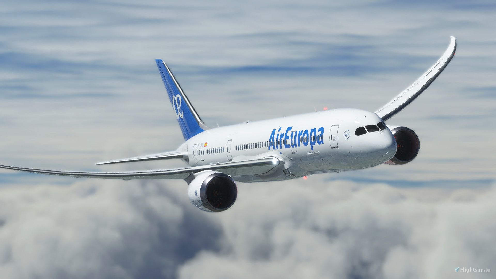 1920x1080 Kuro Boeing B787 8 [V2] Air EuropaK Liveries For MSFS