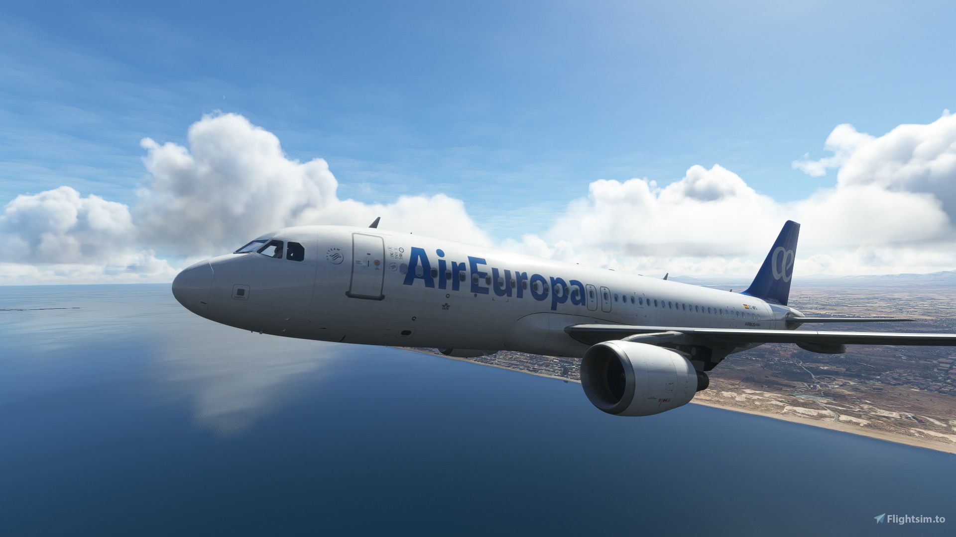 1920x1080 Fenix Simulations. Airbus A320. Air EuropaK. Drag and drop Liveries for MSFS