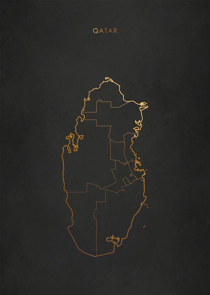 857x1200 Qatar Map