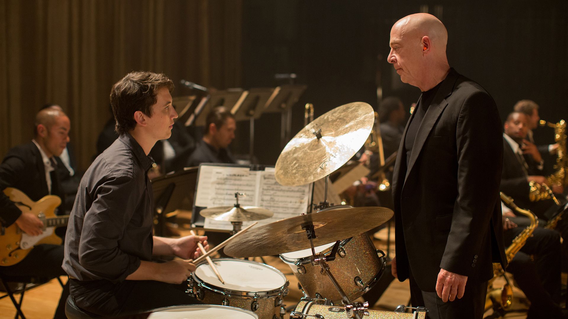 1920x1080 FLOOD: J. K. Simmons and Miles Teller Push the Limits in “Whiplash” Trailer