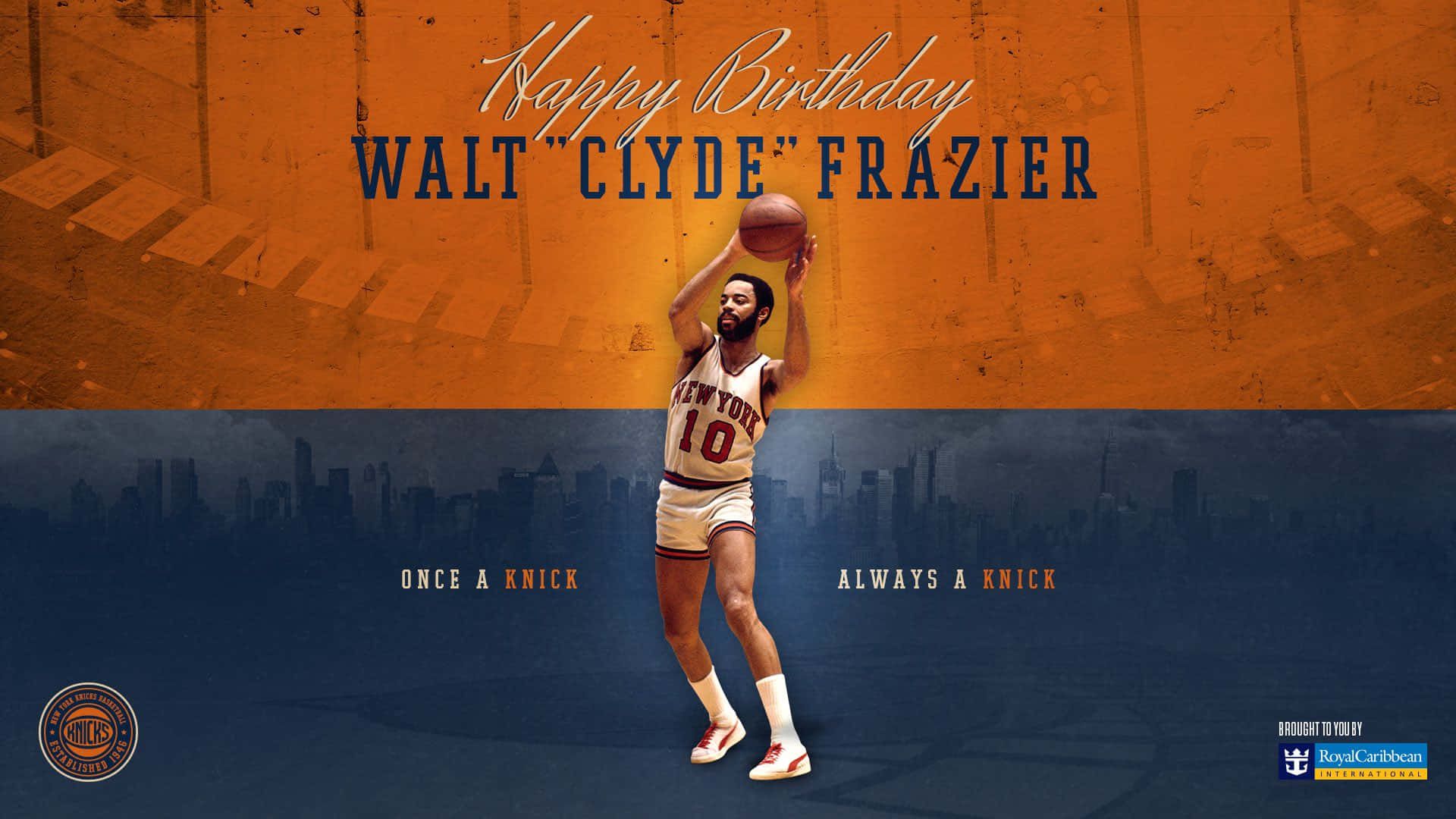 1920x1080 Download Walt Clyde Frazier New York Knicks Happy Birthday Wallpaper