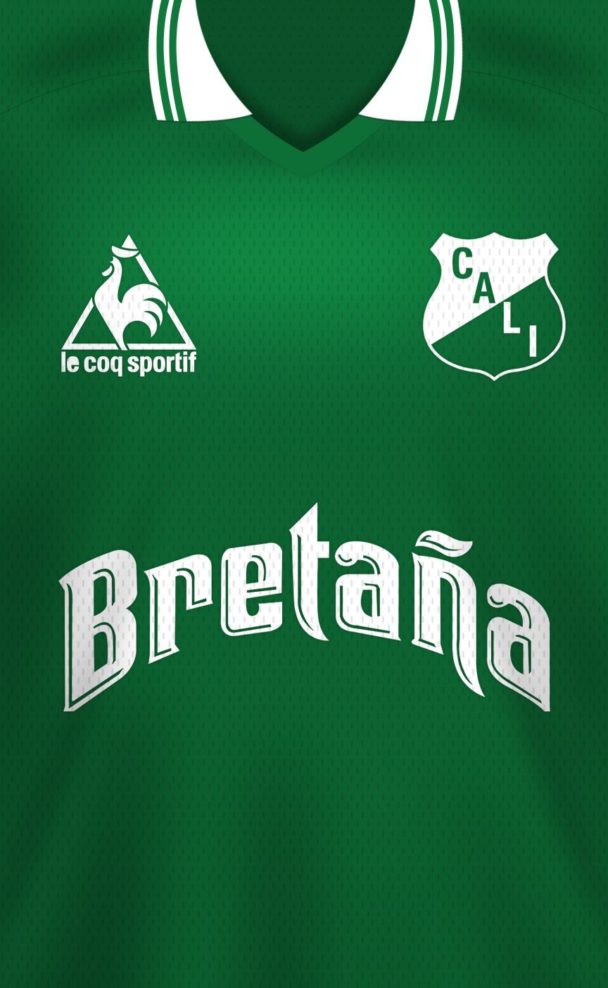 864x1404 Camiseta de fútbol verde de Deportivo Cali
