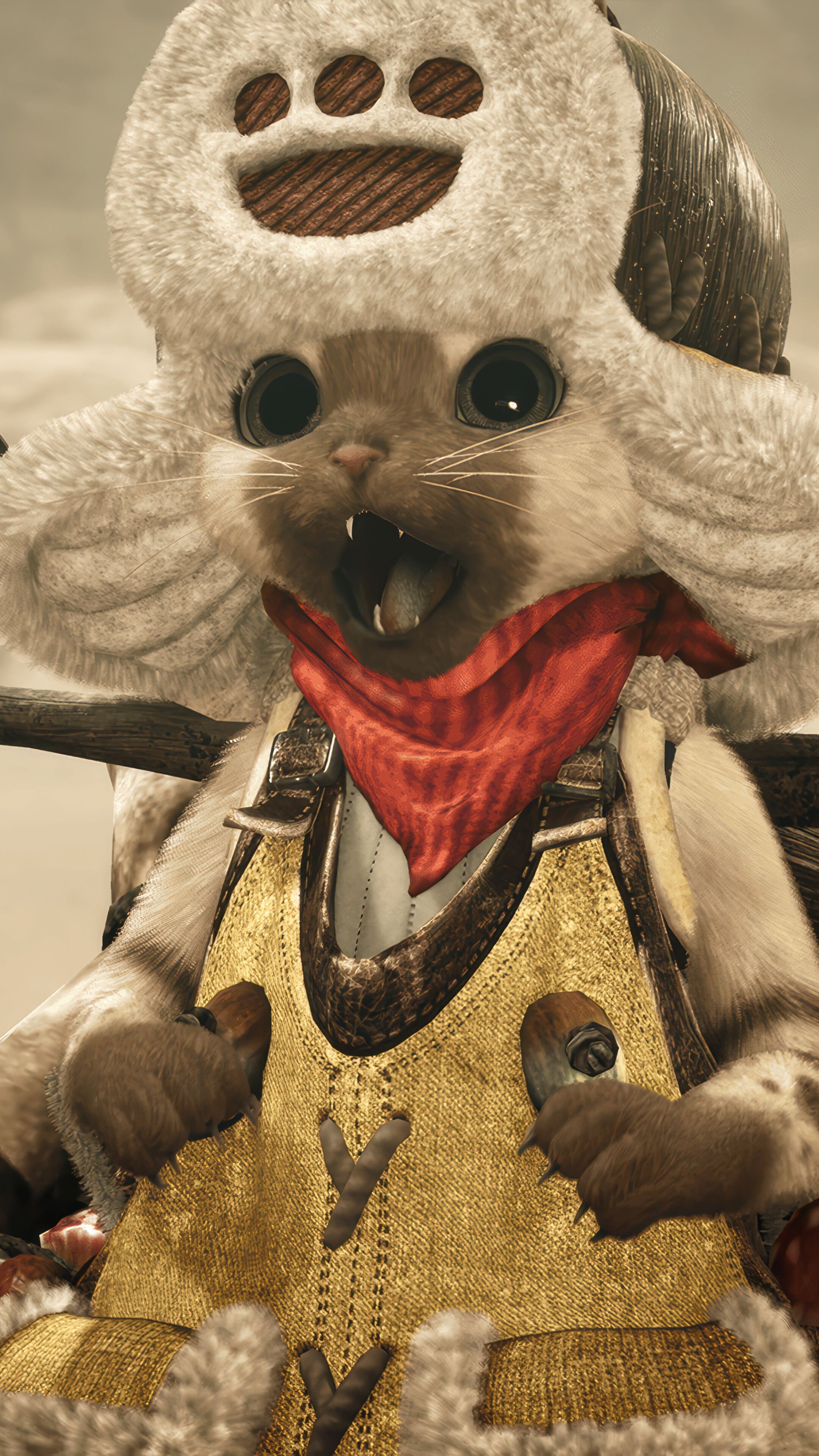 2160x3840 Monster Hunter Wilds Palico 4K Wallpaper iPhone HD Phone